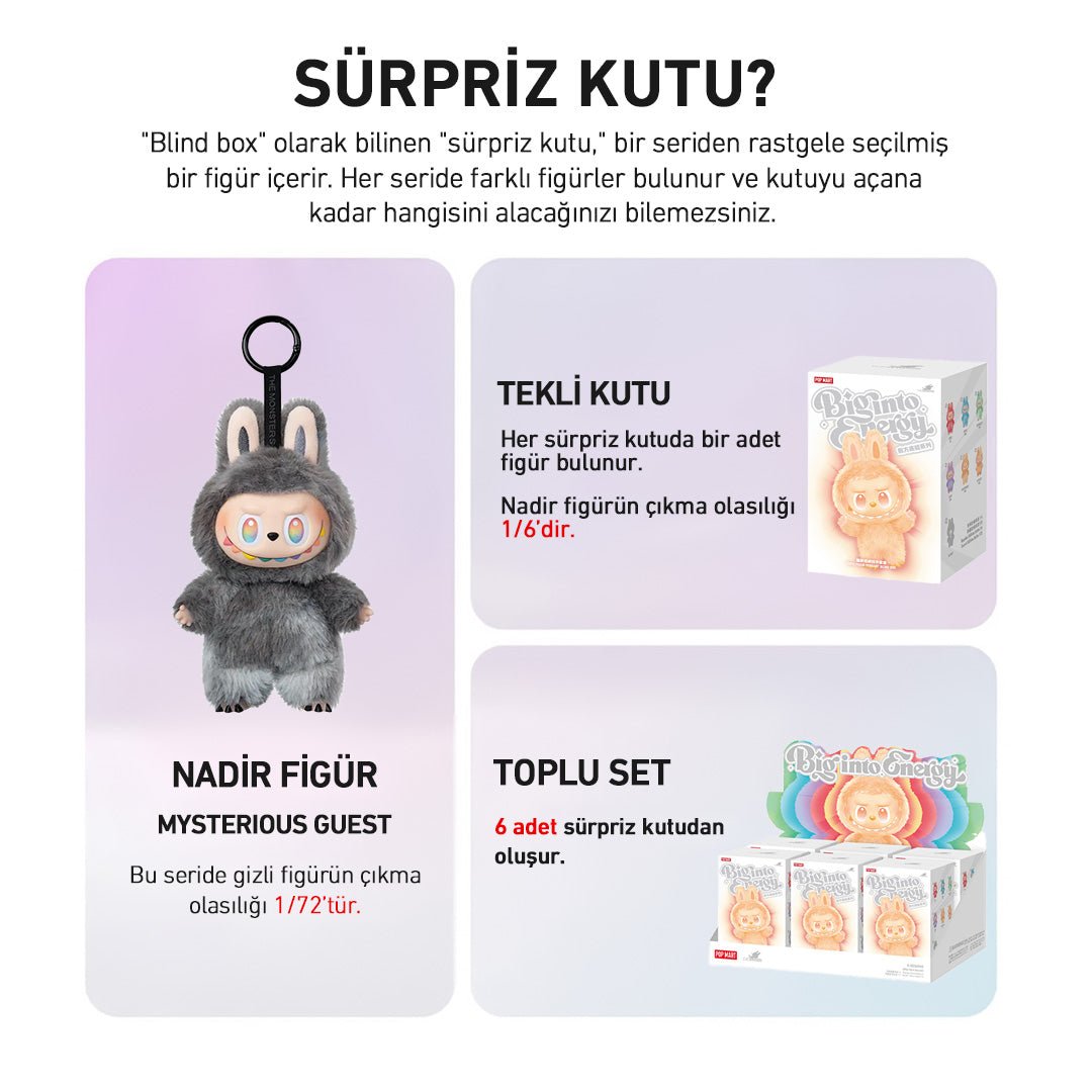 POP MART CRYAGAIN THE MONSTERS BIG INTO ENERGY SÜRPRİZ KUTU SERİSİ