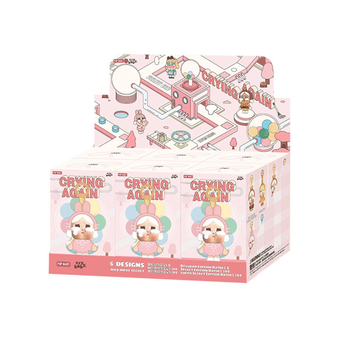 POP MART CRYBABY CRYING AGAIN SÜRPRİZ KUTU SERİSİ YÜZ PELUŞ FİGÜR